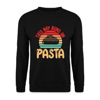 Cadeaux pour les amateurs de pâtes - Sweat-shirt Unisexe - noir - Devant - Alina (178cm) & Michal (187cm)