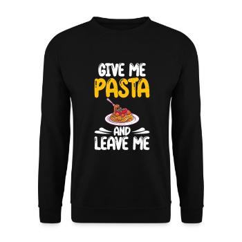 Cadeaux pour les amateurs de pâtes - Sweat-shirt Unisexe - noir - Devant - Alina (178cm) & Michal (187cm)