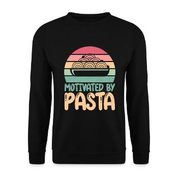 Cadeaux pour les amateurs de pâtes - Sweat-shirt Unisexe - noir - Devant - Alina (178cm) & Michal (187cm)