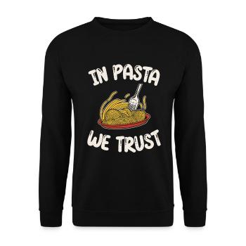 Cadeaux pour les amateurs de pâtes - Sweat-shirt Unisexe - noir - Devant - Alina (178cm) & Michal (187cm)