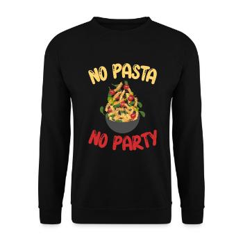 Cadeaux pour les amateurs de pâtes - Sweat-shirt Unisexe - noir - Devant - Alina (178cm) & Michal (187cm)