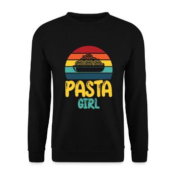 Cadeaux pour les amateurs de pâtes - Sweat-shirt Unisexe - noir - Devant - Alina (178cm) & Michal (187cm)