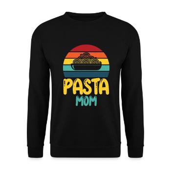 Pasta Lover Gifts - Unisex Sweatshirt - black - Front - Alina (178cm) & Michal (187cm)
