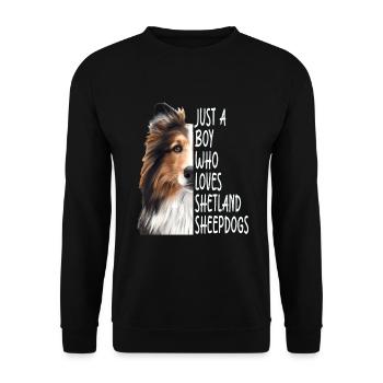Berger Shetland - Sweat-shirt Unisexe - noir - Devant - Alina (178cm) & Michal (187cm)