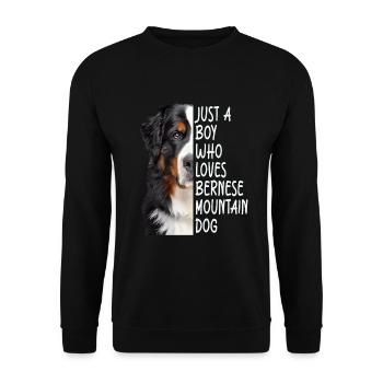 Bouvier bernois - Sweat-shirt Unisexe - noir - Devant - Alina (178cm) & Michal (187cm)