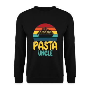 Pasta Lover Gifts - Unisex Sweatshirt - black - Front - Alina (178cm) & Michal (187cm)