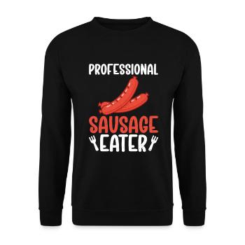 Sausage Lover - Unisex Pullover - Schwarz - Vorne - Alina (178cm) & Michal (187cm)