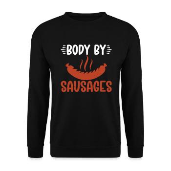 Sausage Lover - Unisex Pullover - Schwarz - Vorne - Alina (178cm) & Michal (187cm)