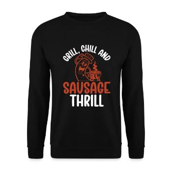 Sausage Lover - Unisex Pullover - Schwarz - Vorne - Alina (178cm) & Michal (187cm)