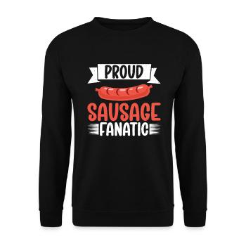 Sausage Lover - Unisex Sweatshirt - black - Front - Alina (178cm) & Michal (187cm)