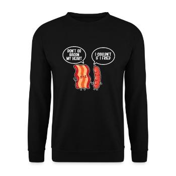 Sausage Lover - Unisex Pullover - Schwarz - Vorne - Alina (178cm) & Michal (187cm)
