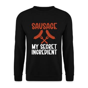 Sausage Lover - Unisex Pullover - Schwarz - Vorne - Alina (178cm) & Michal (187cm)