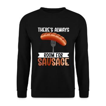 Sausage Lover - Unisex Pullover - Schwarz - Vorne - Alina (178cm) & Michal (187cm)