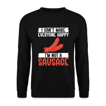 Sausage Lover - Unisex Pullover - Schwarz - Vorne - Alina (178cm) & Michal (187cm)