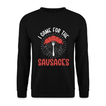Sausage Lover - Unisex Pullover - Schwarz - Vorne - Alina (178cm) & Michal (187cm)