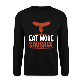 Sausage Lover - Unisex Pullover - Schwarz - Vorne - Alina (178cm) & Michal (187cm)