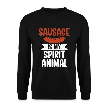 Sausage Lover - Unisex Pullover - Schwarz - Vorne - Alina (178cm) & Michal (187cm)