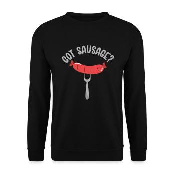 Sausage Lover - Unisex Pullover - Schwarz - Vorne - Alina (178cm) & Michal (187cm)