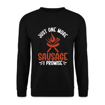 Sausage Lover - Unisex Pullover - Schwarz - Vorne - Alina (178cm) & Michal (187cm)