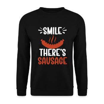 Sausage Lover - Unisex Pullover - Schwarz - Vorne - Alina (178cm) & Michal (187cm)