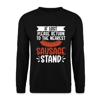 Sausage Lover - Unisex Pullover - Schwarz - Vorne - Alina (178cm) & Michal (187cm)