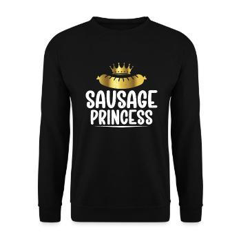 Sausage Lover - Unisex Pullover - Schwarz - Vorne - Alina (178cm) & Michal (187cm)