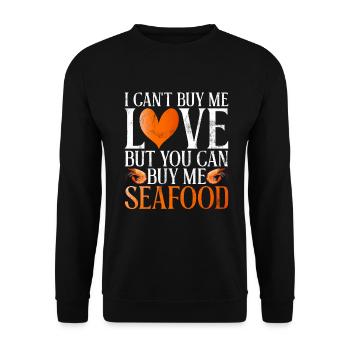 Seafood Lover Gift - Unisex Pullover - Schwarz - Vorne - Alina (178cm) & Michal (187cm)