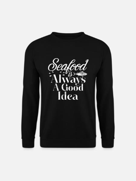 Seafood Lover Gift - Unisex Sweatshirt - black