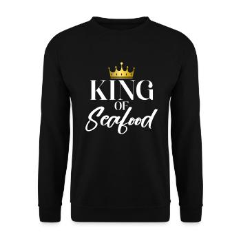 Seafood Lover Gift - Unisex Sweatshirt - black - Front - Alina (178cm) & Michal (187cm)
