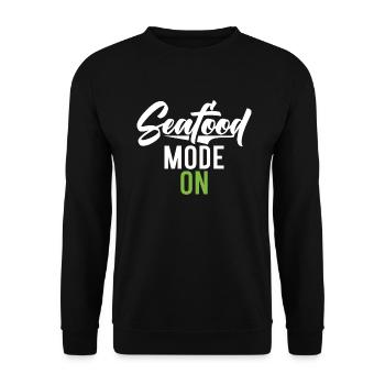 Seafood Lover Gift - Unisex Sweatshirt - black - Front - Alina (178cm) & Michal (187cm)