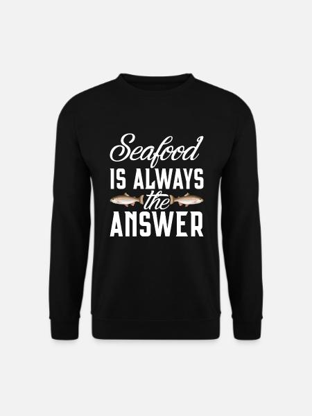 Seafood Lover Gift - Unisex Sweatshirt - black