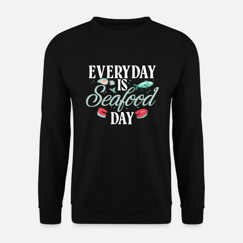 Seafood Lover Gift - Unisex Pullover - Schwarz