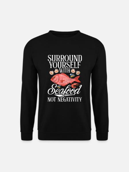 Seafood Lover Gift - Unisex Sweatshirt - black