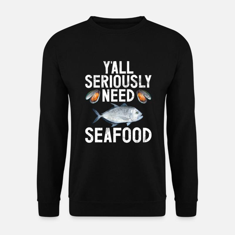 Seafood Lover Gift - Unisex Sweatshirt - black