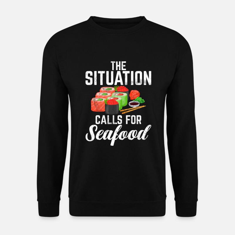 Seafood Lover Gift - Unisex Sweatshirt - black
