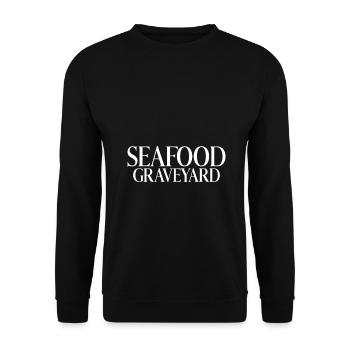 Seafood Lover Gift - Unisex Sweatshirt - black - Front - Alina (178cm) & Michal (187cm)