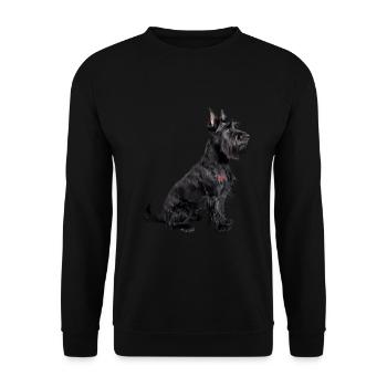 Terrier Scottish Sapa - Unisex Sweatshirt - black - Front - Alina (178cm) & Michal (187cm)