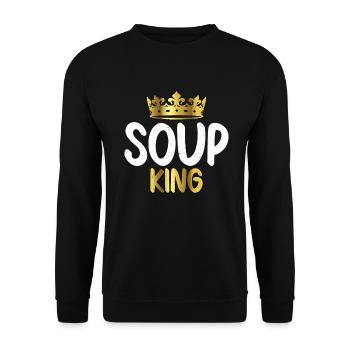 Soup Lovers Gifts - Unisex Sweatshirt - black - Front - Alina (178cm) & Michal (187cm)