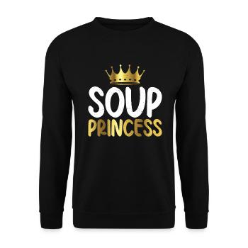 Soup Lovers Gifts - Unisex Sweatshirt - black - Front - Alina (178cm) & Michal (187cm)