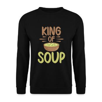 Soup Lovers Gifts - Unisex Sweatshirt - black - Front - Alina (178cm) & Michal (187cm)