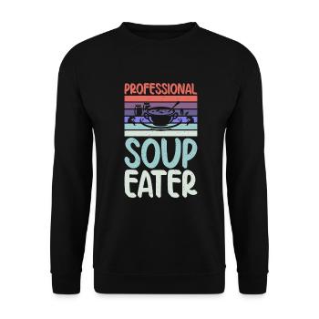 Soup Lovers Gifts - Unisex Sweatshirt - black - Front - Alina (178cm) & Michal (187cm)