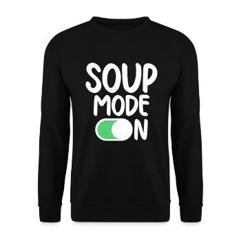 Soup Lovers Gifts - Unisex Sweatshirt - black - Front - Alina (178cm) & Michal (187cm)