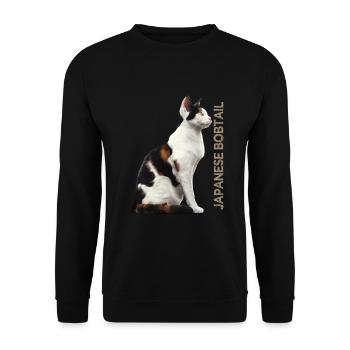 Japanese bobtail - Unisex Pullover - Schwarz - Vorne - Alina (178cm) & Michal (187cm)