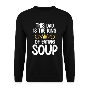 Soup Lovers Gifts - Unisex Sweatshirt - black - Front - Alina (178cm) & Michal (187cm)