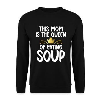 Soup Lovers Gifts - Unisex Sweatshirt - black - Front - Alina (178cm) & Michal (187cm)