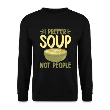 Cadeaux pour les amateurs de soupe - Sweat-shirt Unisexe - noir - Devant - Alina (178cm) & Michal (187cm)