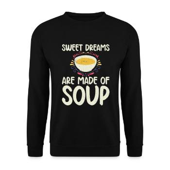 Soup Lovers Gifts - Unisex Sweatshirt - black - Front - Alina (178cm) & Michal (187cm)