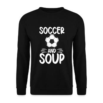 Soup Lovers Gifts - Unisex Sweatshirt - black - Front - Alina (178cm) & Michal (187cm)