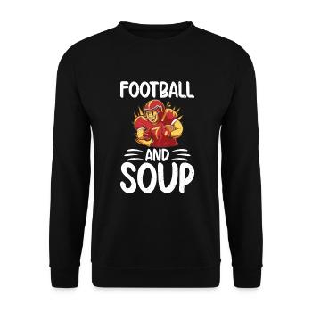 Soup Lovers Gifts - Unisex Sweatshirt - black - Front - Alina (178cm) & Michal (187cm)