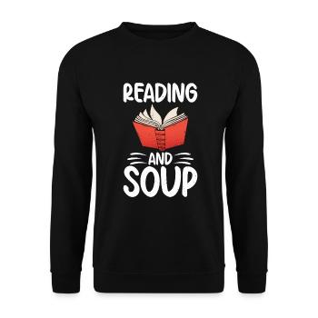 Soup Lovers Gifts - Unisex Sweatshirt - black - Front - Alina (178cm) & Michal (187cm)